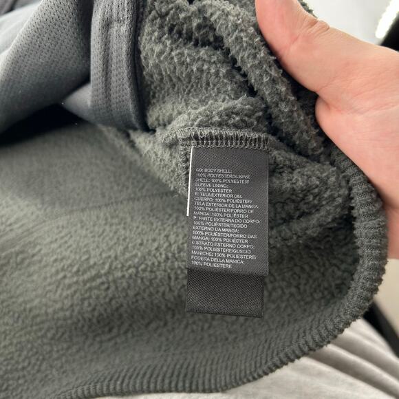 Men's Grey The North Face Full-Zip Fleece Waffle Micro Grid Jacket XL - Picture 9 of 11